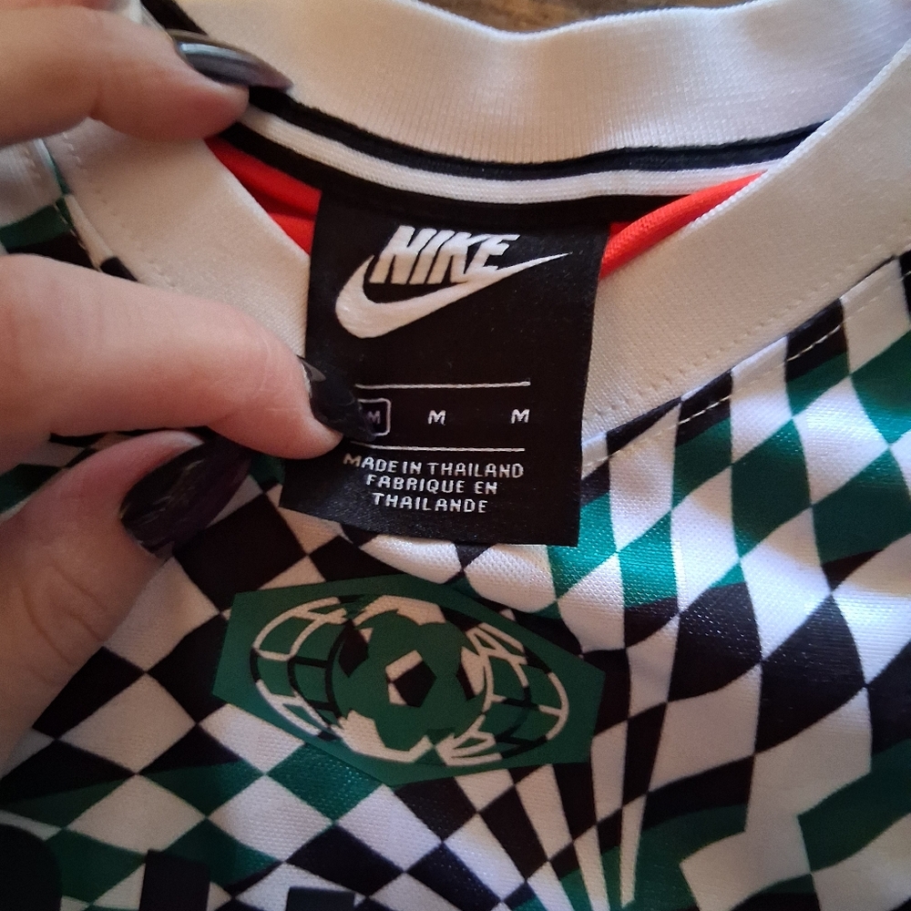 Nike Multicolor Geometric Pattern Jersey Dress - image 3